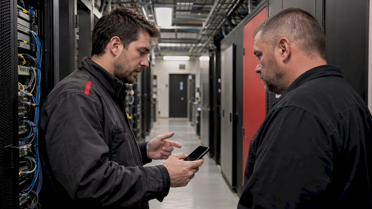 On-call responders coordinating an infrastructure escalation