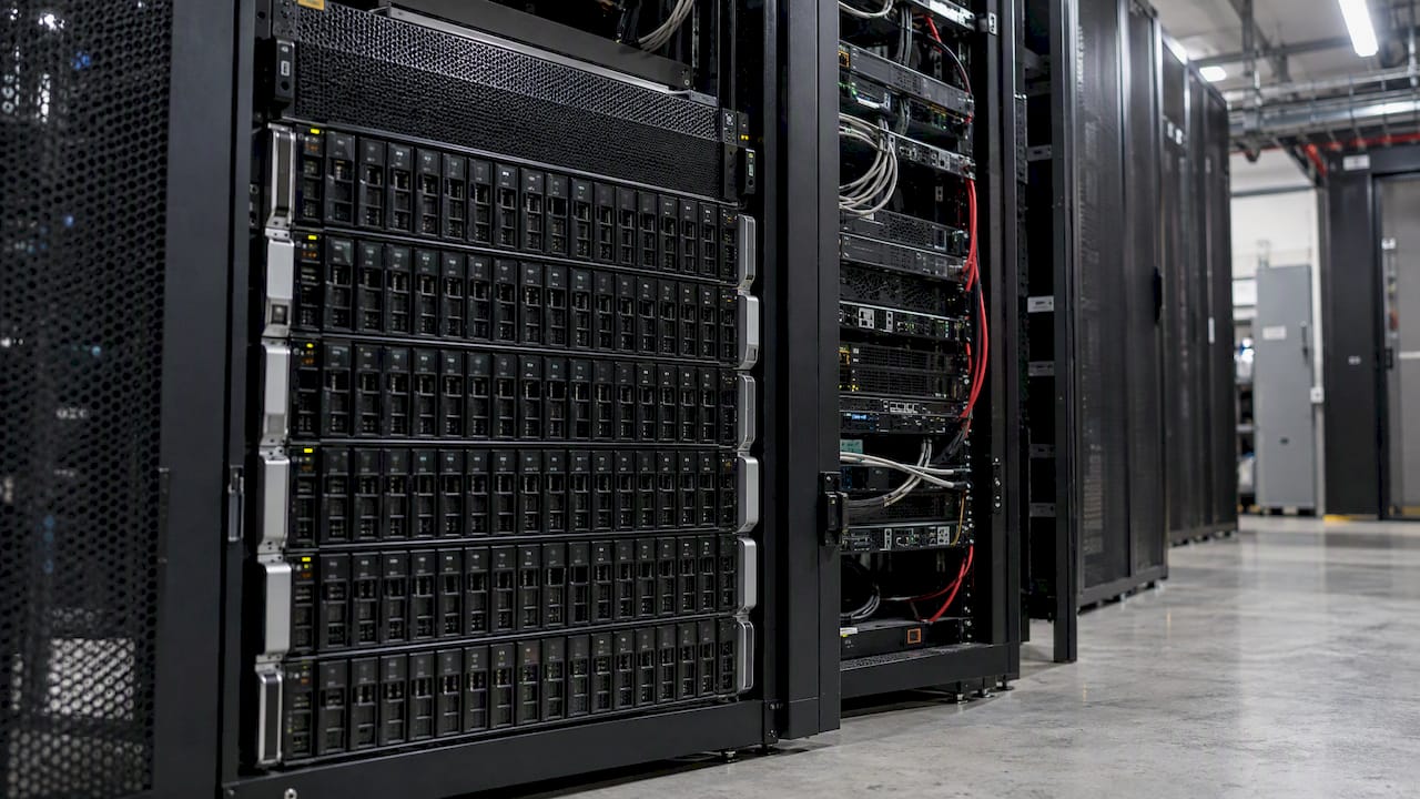 Storage array in a production data centre