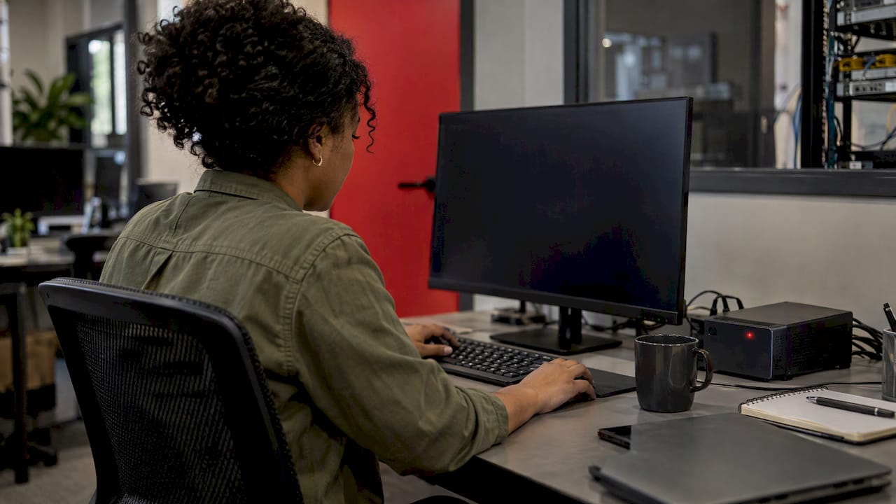 Engineer testing webhook retries in an integration lab