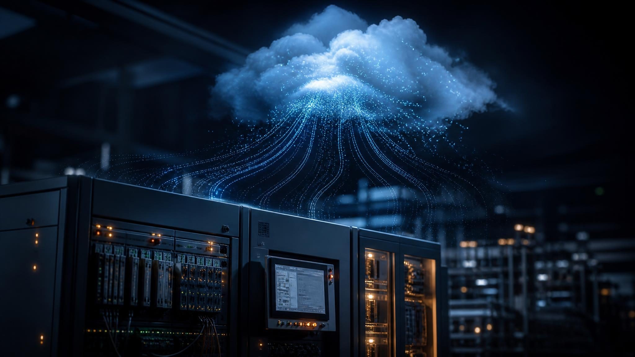 SCADA telemetry and cloud migration architecture visual